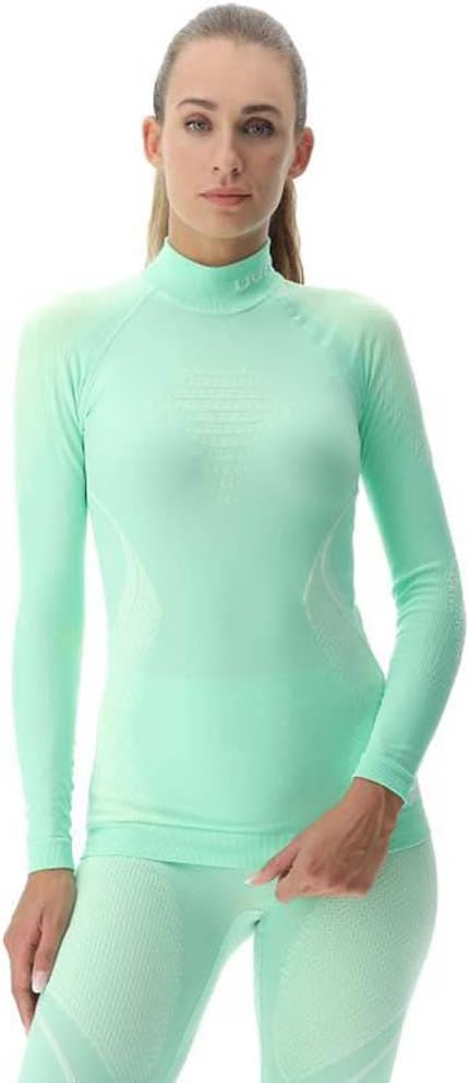 UYN Damen Evolutyon Langarmshirt (1er Pack) M Light Green/White/White, M Light Green/White/White