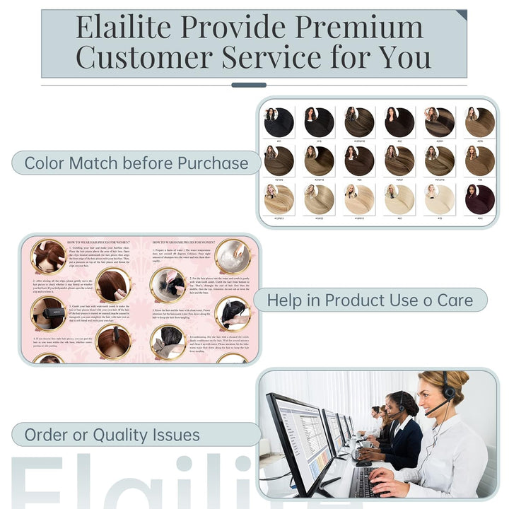 Elailite Extensions Echthaar Tape #2 Dunkelbraun, 20 Stück/Packung Real Human Hair, 35cm Indian Haar