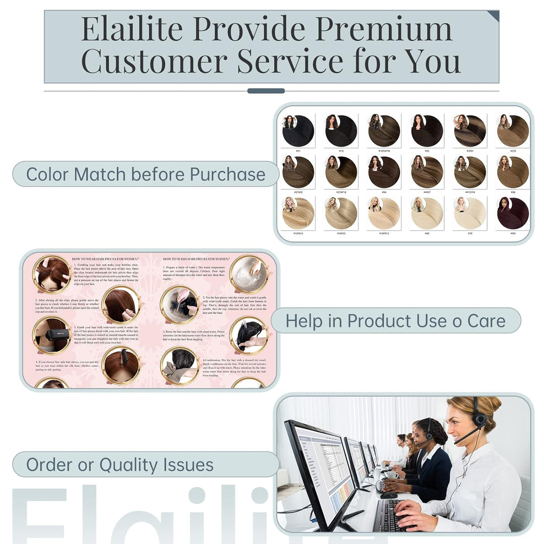 Elailite Echthaar Extensions Tape in 
