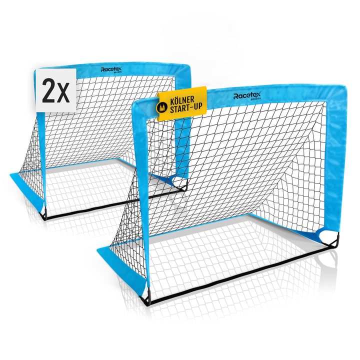 Racetex 2er Fussballtor Kinder Set - Fussball Tore inkl. nützlicher Tasche zum Transportieren - Vers