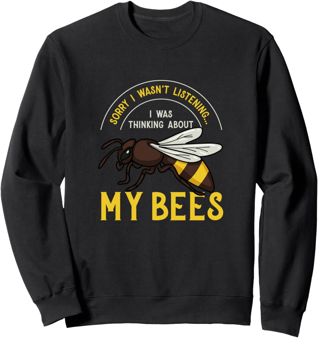 Nachdenken über Bienen Wildtiere Natur Imkerei Sweatshirt