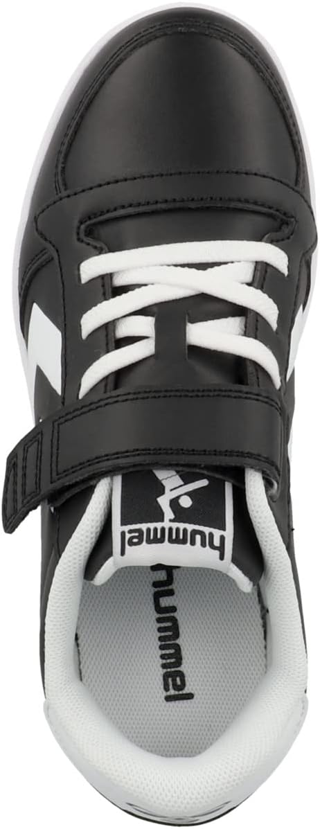 hummel Klettverschluss Sneaker Stadil Light Kinder 28 EU Black White, 28 EU Black White