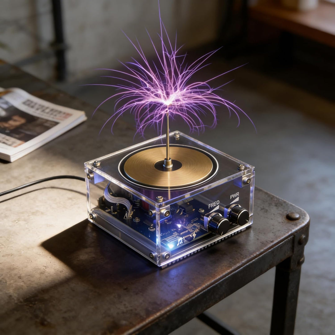 Vastarry Musik Tesla Spule Music Tesla Coil Desktop-Spielzeug Blitzmodell Electric Power Wireless Tr
