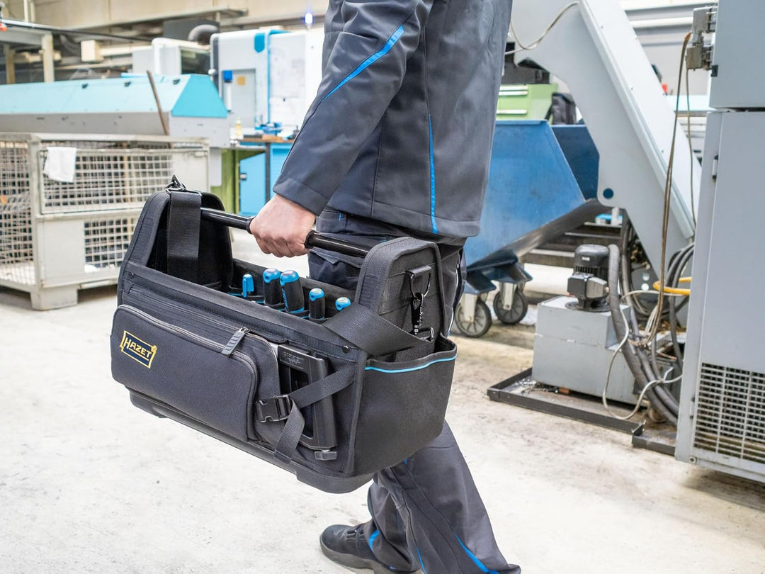 HAZET Universal Werkzeugtasche 191T-6/73, gross, 73-teilig, mit Säge, Wasserwaage, Schraubendrehern,