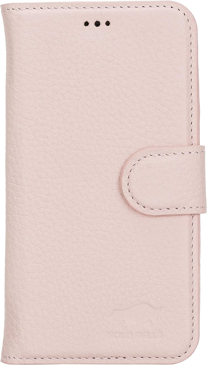 Solo Pelle Lederhülle kompatibel für iPhone 12 Mini in 5.4 Zoll abnehmbare Hülle (2in1) inkl. Karten