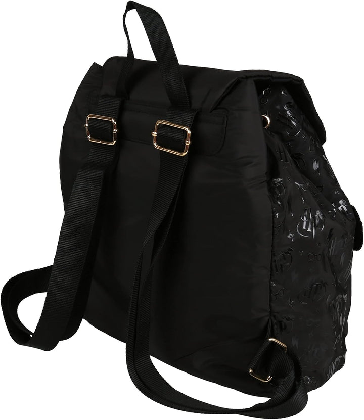 Schwarzer Rucksack mit Fächern Hogwarts Harry Potter Einheitsgrösse