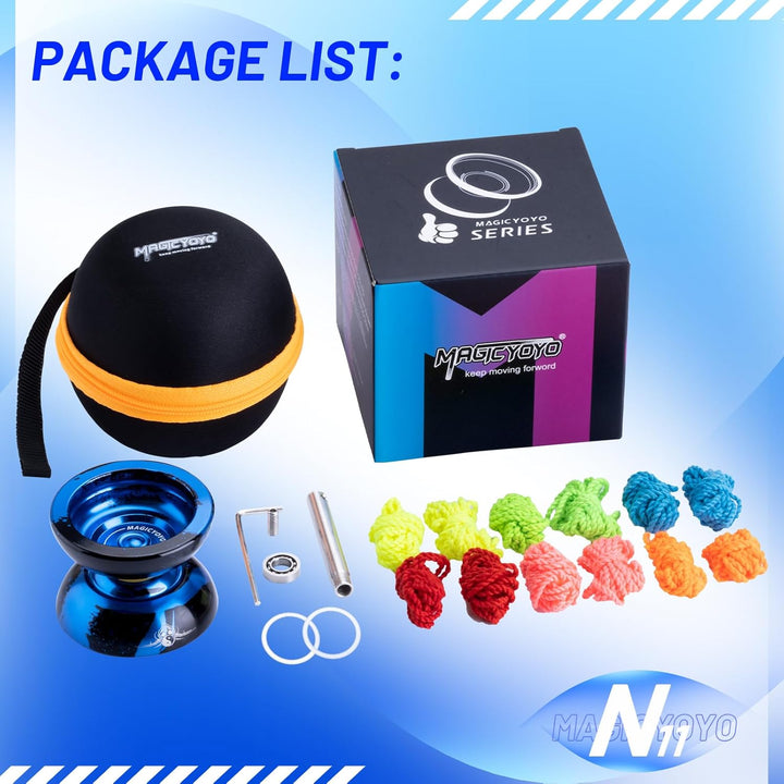 MAGICYOYO Responsive JoJo für Kinder, Professionelles YoYo N11 Plus mit Dual Purpose Modus, Metall J