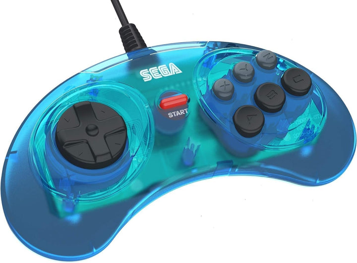 Retro-Bit Official SEGA Mega Drive Controller 6-Button Arcade Pad for Sega Mega Drive/Genesis - Orig
