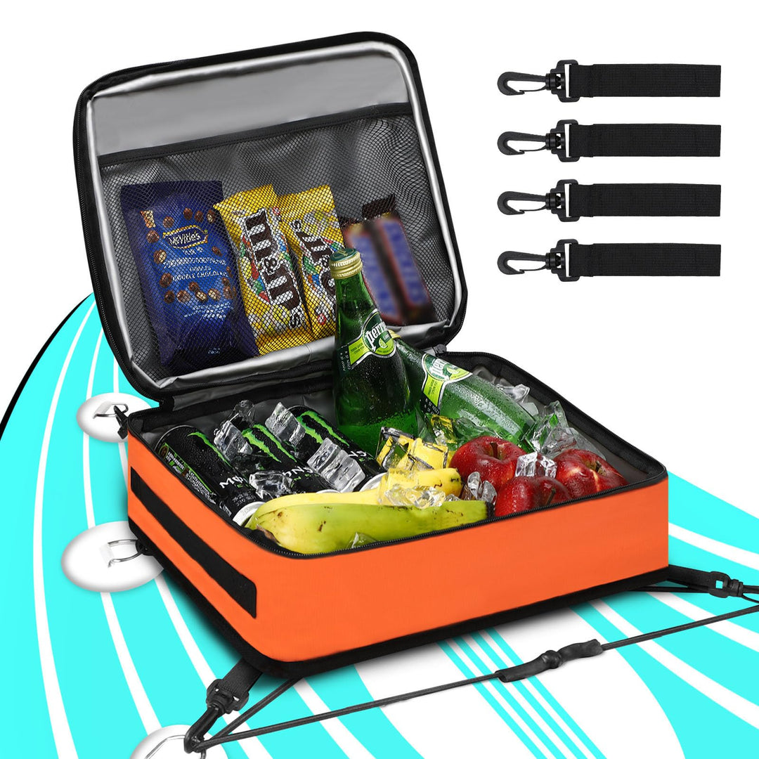Paddle Board Kühltasche, wasserdichte Surf Sup Deck Kühltasche, isoliert, auslaufsicher, 10 Dosen, S