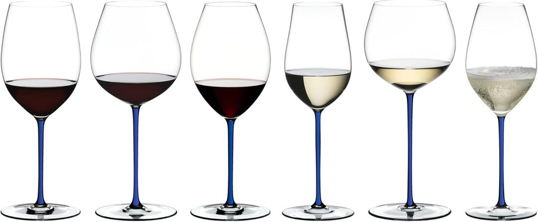 Riedel Fatto A Mano Cabernet Weinglas, Blau Cabernet Blau, Cabernet Blau