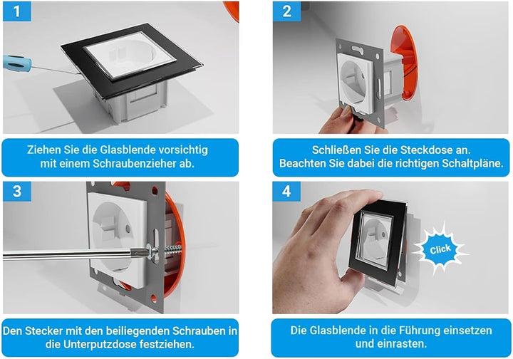 LIVOLO Digitales Touch Raumthermostat mit Bodenfühler/Temperaturfühler für Fussboden/Elektroheizung