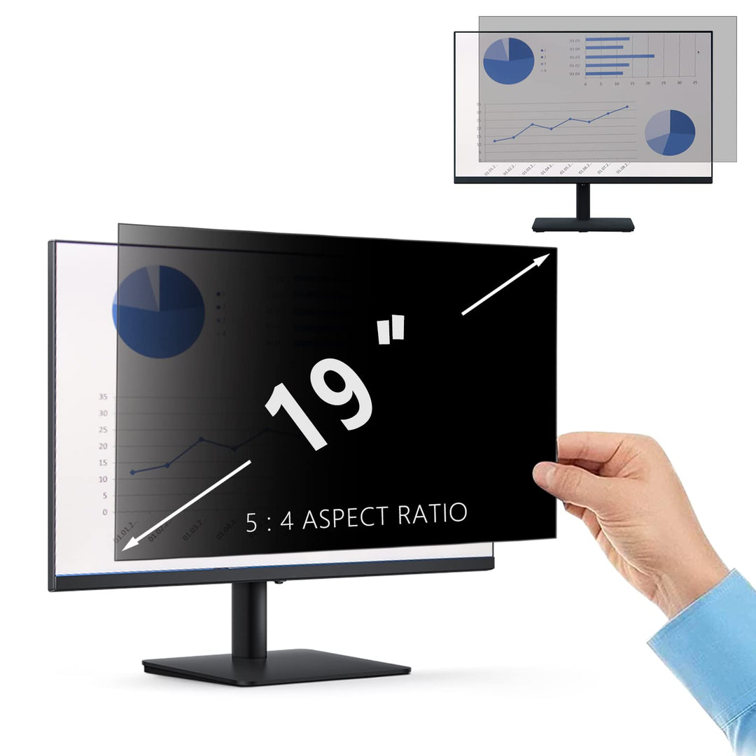 PaceBid 19 Zoll 5:4 Desktop Privacy Filter I Blickschutzfilter für Desktop Computer Widescreen Monit