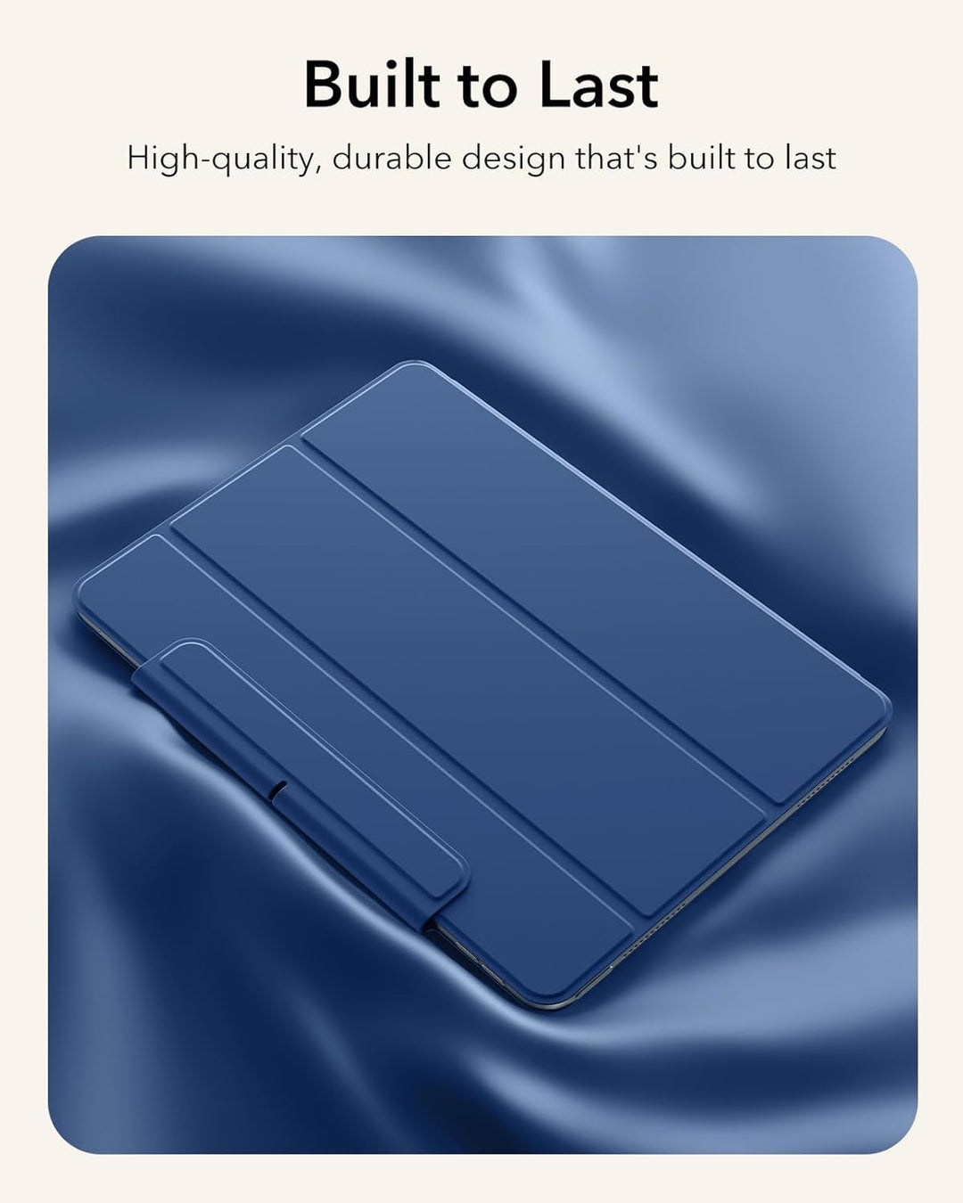 ESR Hülle für iPad Air 11 Zoll M2, iPad Air 6/5/4 (2024/2022/2020) 10,9 Zoll, Starke Magnetbefestigu