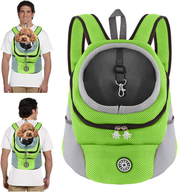 PETCUTE Hundetragerucksack,Verstellbarer Haustier Rucksack für Kleine Hunde und Katzen,Gepolsterter