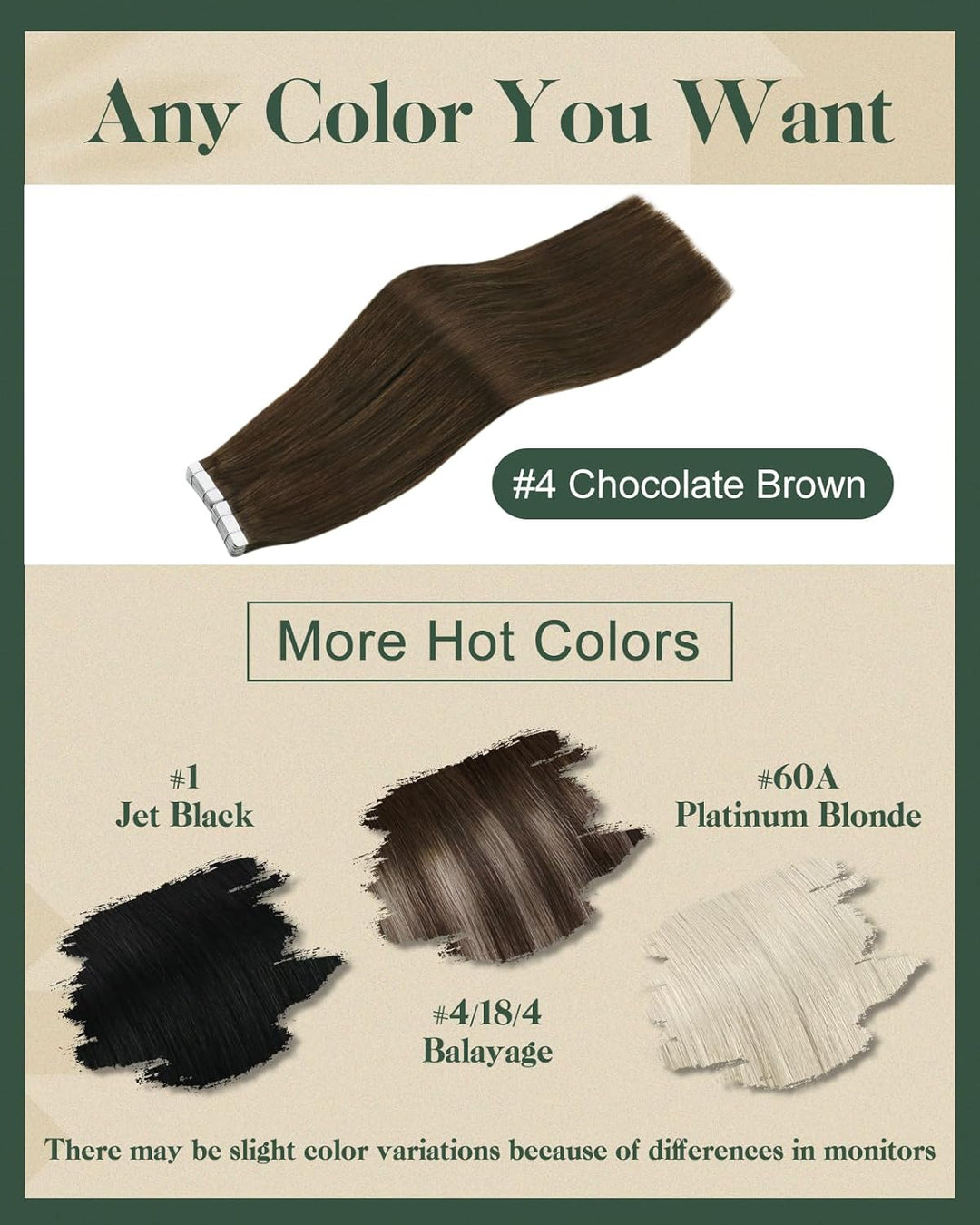 Ugeat 35cm Tape Extensions Braun Echthaar Band Haarverlaengerung 20Stücke Unsichtbares Tape Extensio