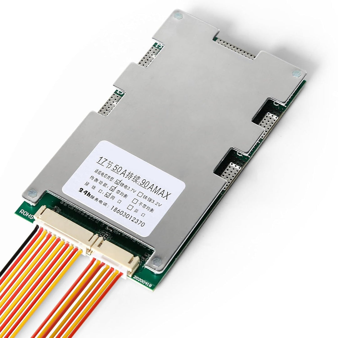 DEWIN Lithium Batterie Schutzplatine, BMS 17S 60V 45A Li-Ionen Lithium Batterieschutzplatine mit Bal