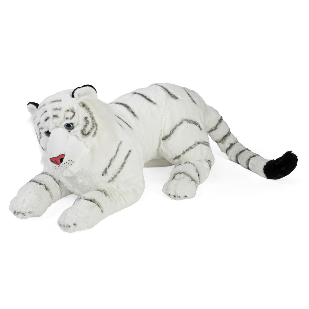 Wild Republic 19548 Jumbo Plüsch Weisser Tiger, grosses Kuscheltier, Plüschtier, Cuddlekins, 76 cm,