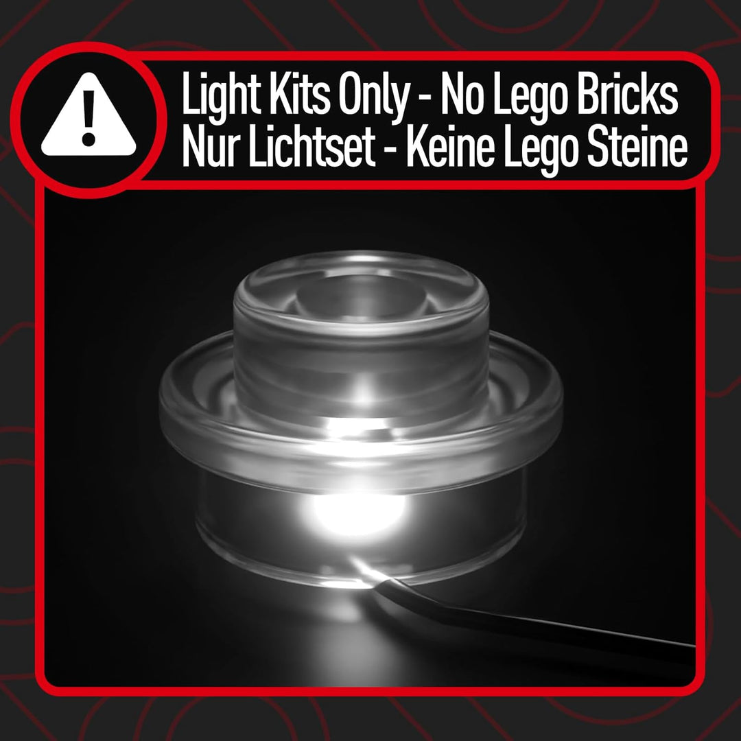 BRIKSMAX 10300 LED-Beleuchtungsset für Lego Die-Zeitmaschine - aus Zurück in die Zukunft Creator Bau