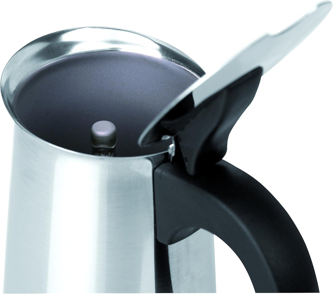 Jata jat300cax106 Espressokocher, 6 Tassen, Silber 10.5 x 18.9 x 10.5 cm Silber, 10.5 x 18.9 x 10.5