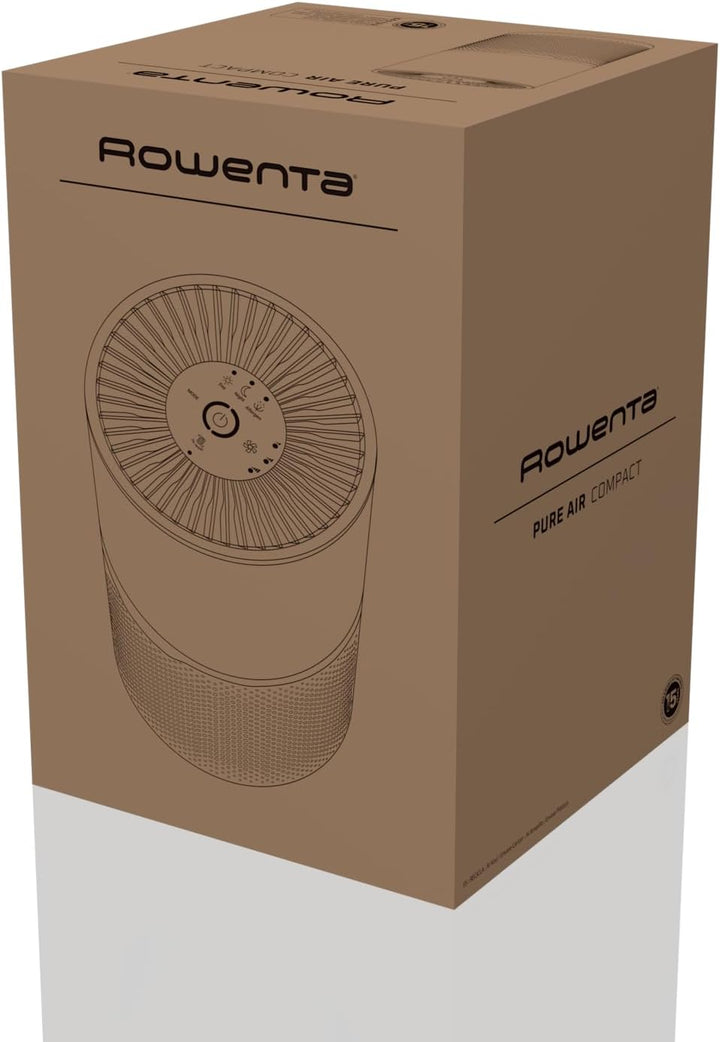 Rowenta Pure Air Compact Luftreiniger, für Zuhause, hocheffiziente Luftreinigung, bis 52 m², 3-in-1
