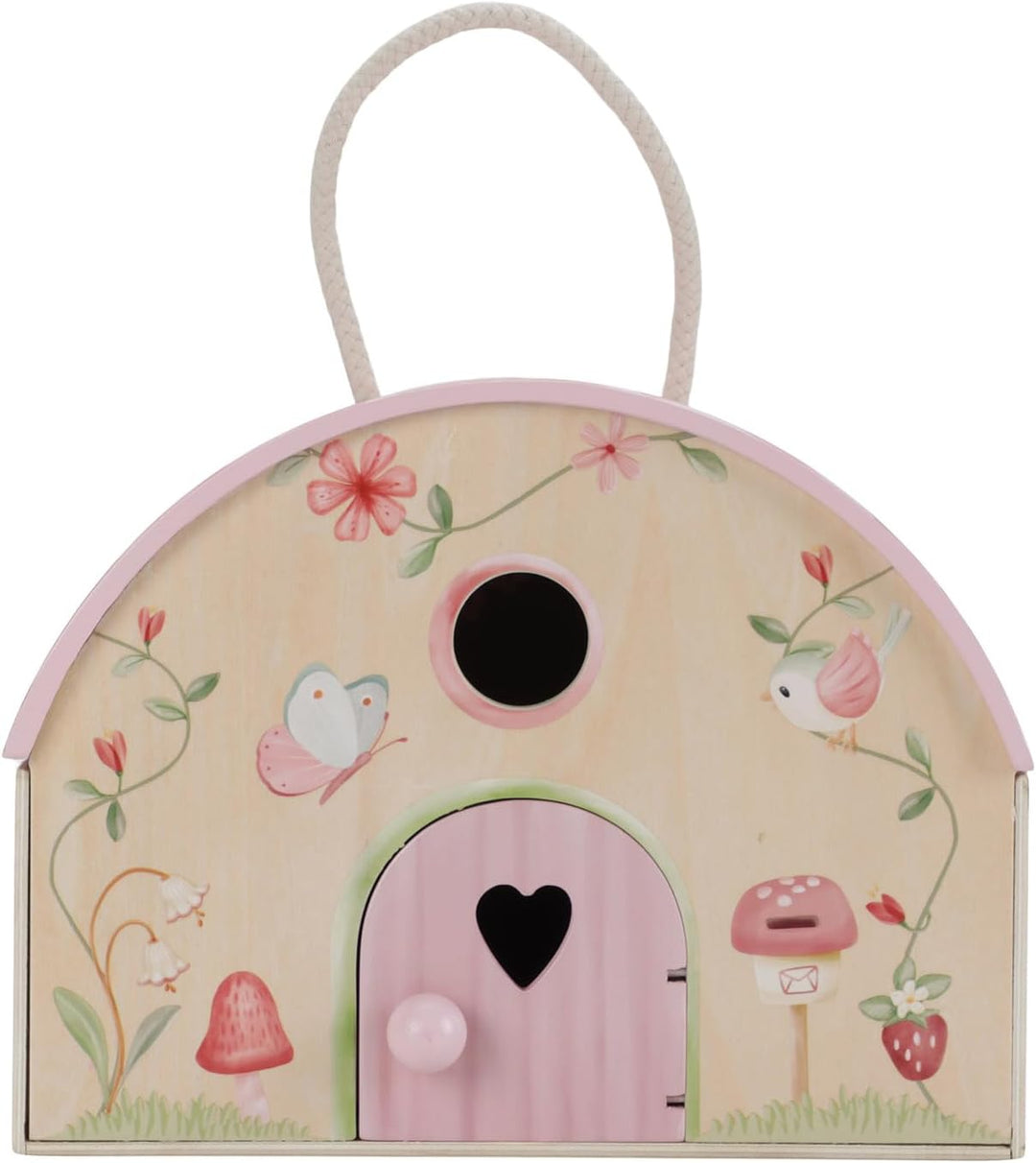 Little Dutch Feenhaus Puppenhaus aus Holz tragbar und aufklappbar mit viel Zubehör und Spielfiguren