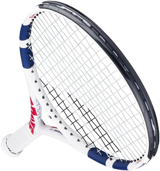 Babolat, Tennisschläger Modell Drive Junior, Einheitsgrösse, Weiss/Blau, Leicht, Griff für kleine Hä