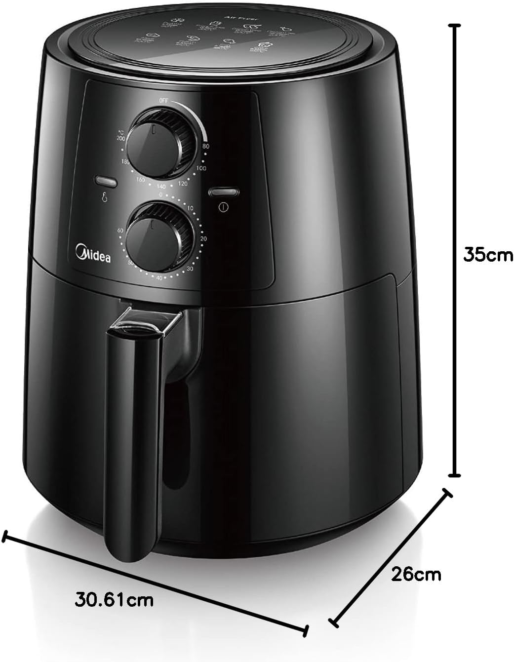 Luftfritteuse MF-TN35A2 MIDEA Haus ohne Öl