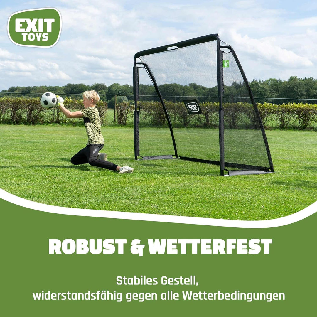 EXIT Toys Coppa Stählernes Fussballtor - 220x170cm - Für Kinder - Grosses Fussballtor - Mit Torwand