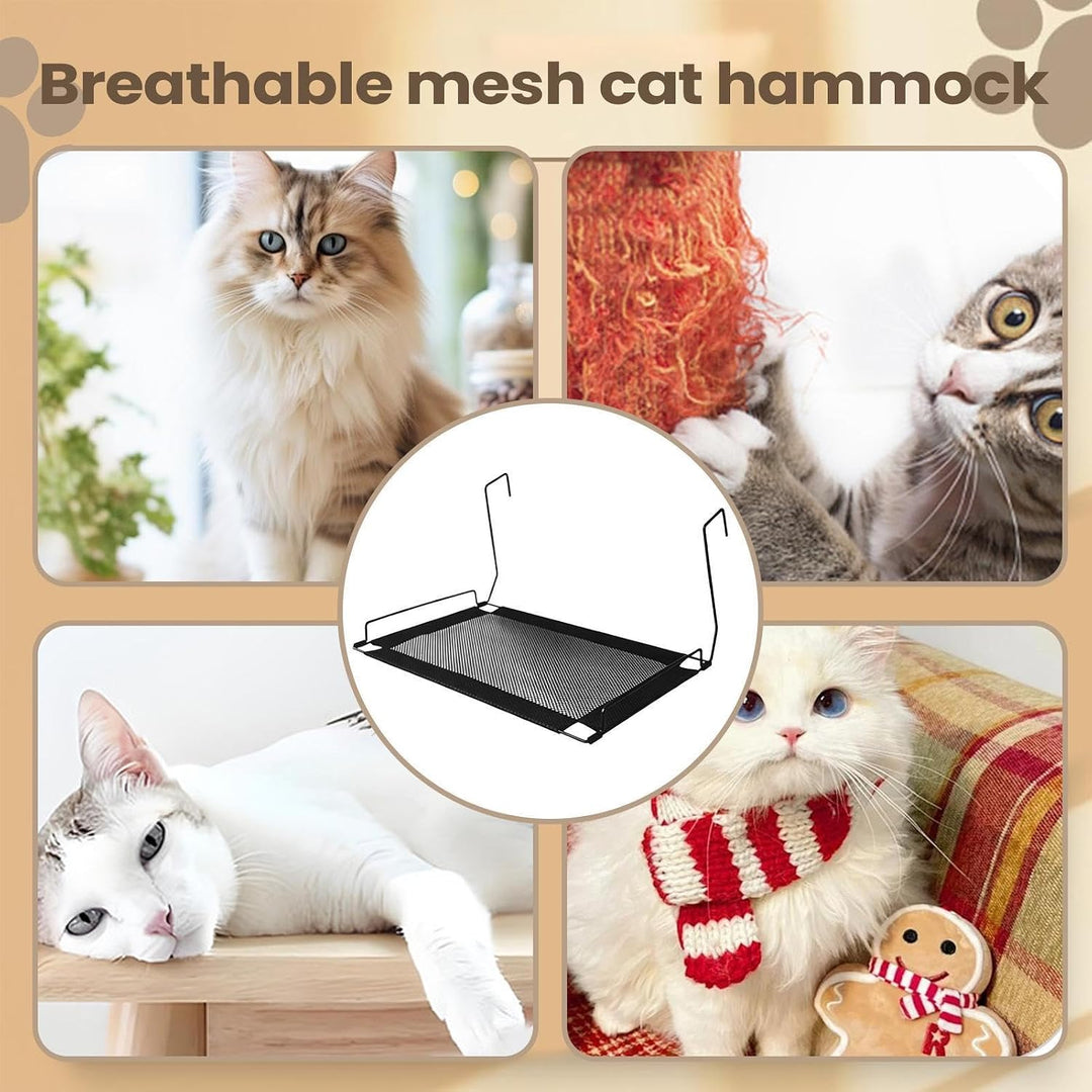 Katzen Hängematte Bett Atmungsaktive Mesh-Klappmatte | Indoor Sommer Katzen-Wandhängematte für Kätzc
