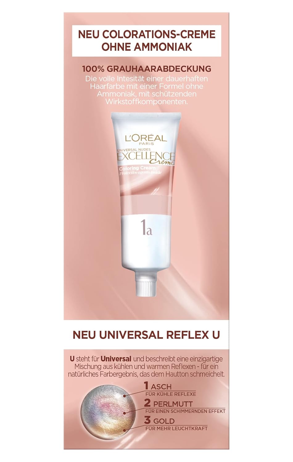L'Oréal Paris Permanente Haarfarbe für jeden Hautton, Coloration ohne Ammoniak, Universale Nude-Töne