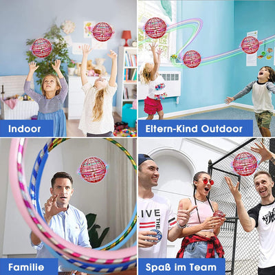 Hover Fliegender Ball,Magic Spinner Ball RGB Licht Flying Ball, Hover Ball Mini Drohne Für Kinder Fl