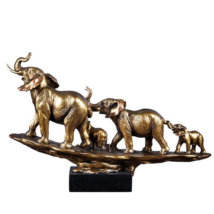 Vinbcorw Elephant Statues Sculptures Desktop Resin Decoration Craft Decorative Statues,54.5 cm Eleph