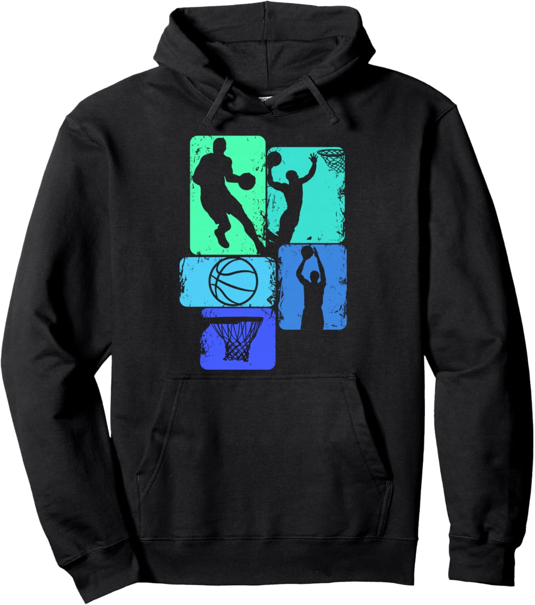 Basketball Basketballer Kinder Jungen Herren Pullover Hoodie