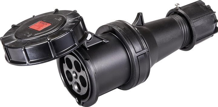 SIROX® CEE-Kupplung IP 67, 5-polig, 400 V, 6 h, schwarz Stromstärke 32 A, vernickelte Kontakte nein,