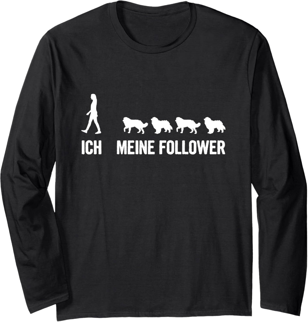 Meine Follower Ich Berner Sennenhund Hundebesitzer Spruch Langarmshirt