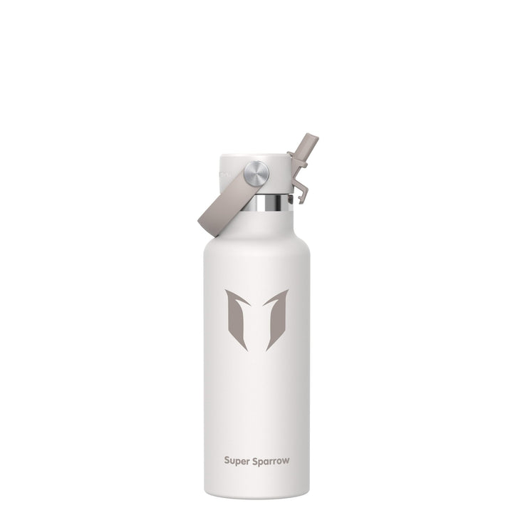 Super Sparrow Trinkflasche Edelstahl - Thermobecher - 350ml, 500ml, 750ml, 1L, 1.2L - FlipFlow Trink