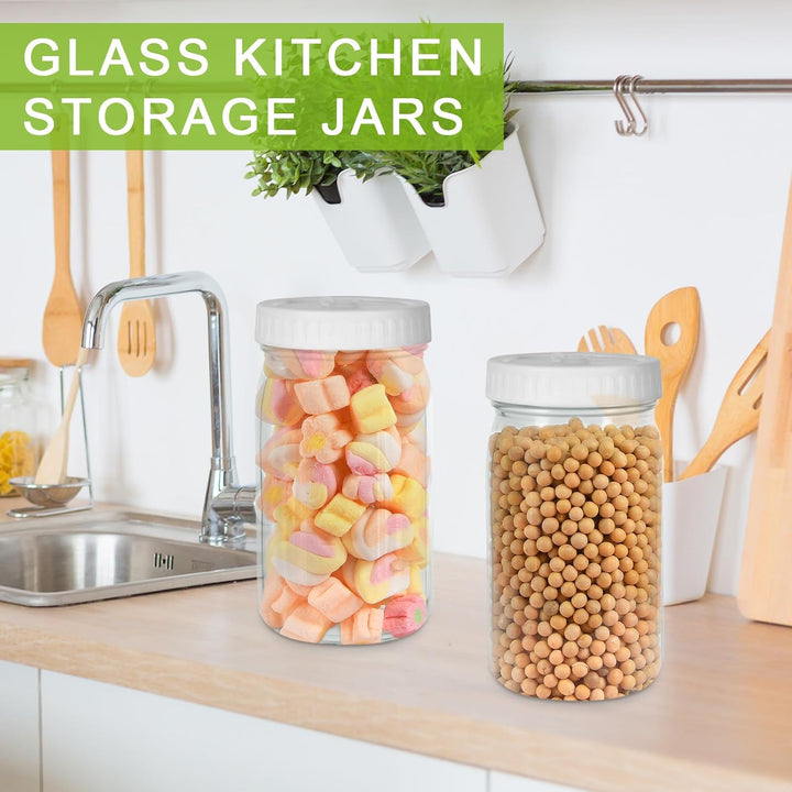2 Stück Fermentierglas 1L, Fermentiergläser mit Gärventil, Fermentierset, Fermentationsglas, GäRbehä