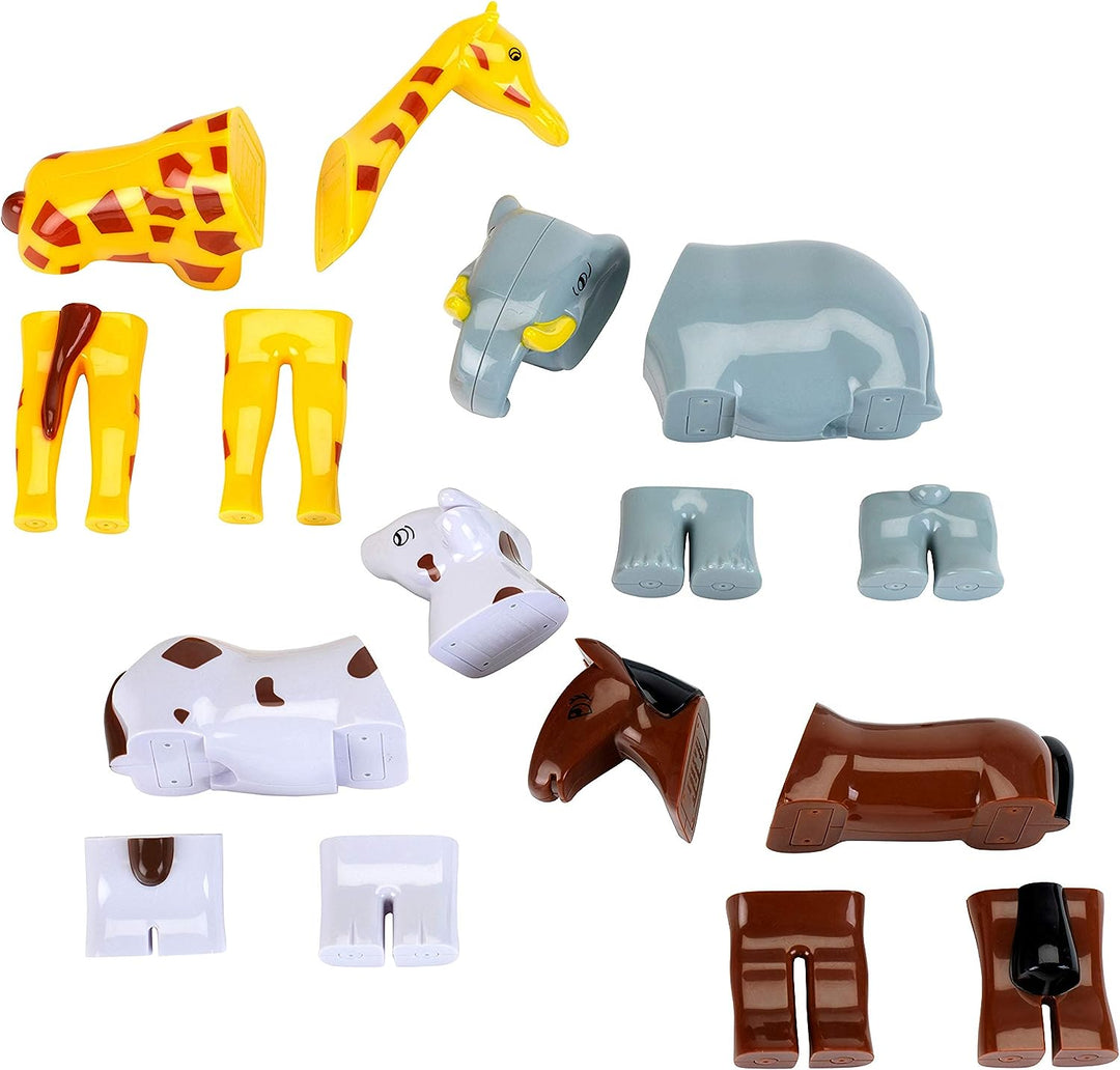 Klein Theo 66 Funny Puzzle Magnettierpuzzle, 8 Tiere | Puzzleteile Werden mit Magneten verbunden | S