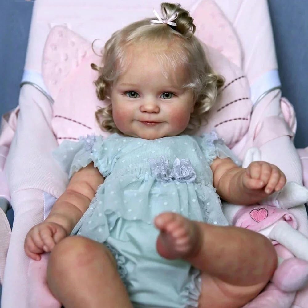 Zero pam Reborn Baby Vollsilikon Lebensecht-48CM Lebensechte Babypuppen, Reborn Puppen Lebensecht Mi