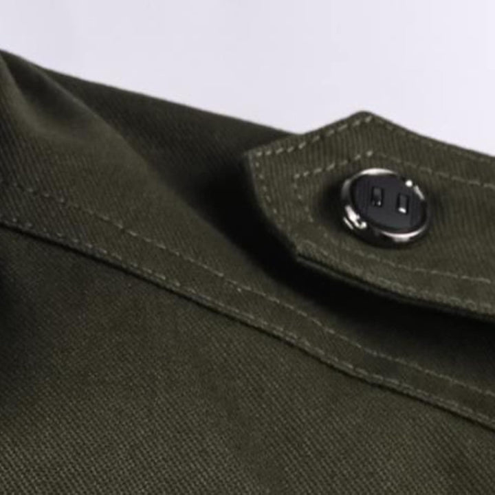 Herren üBergangsjacke Herbst Arbeitsjacke Braun Armee Feldjacke Herbstjacke Winddicht Leicht Winter