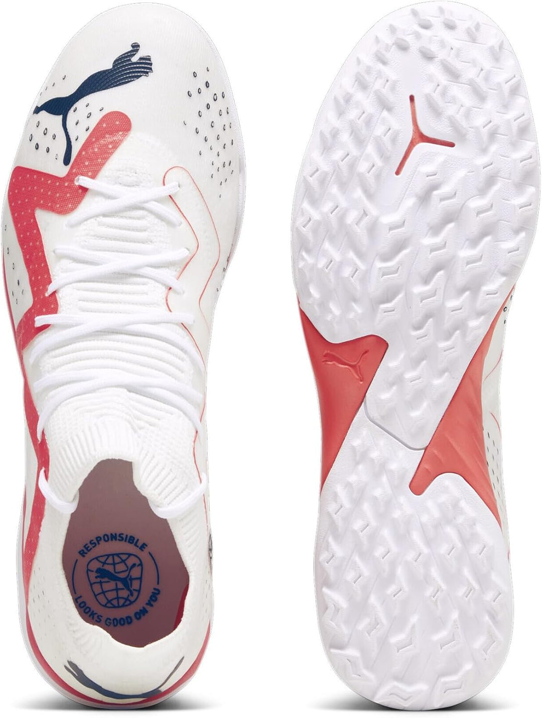 PUMA Herren Future Match Tt Fussballschuh 46.5 EU Puma White Puma Schwarze Feuer Orchidee, 46.5 EU P