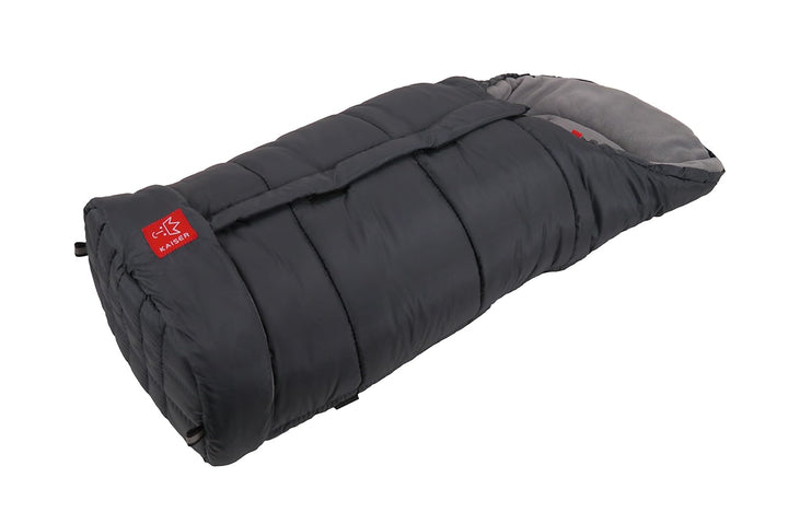 Kaiser Iglu Thermo Fleece Fusssack, anthrazit hellgrau, 1 Stück (1er Pack), Anthrazit Hellgrau