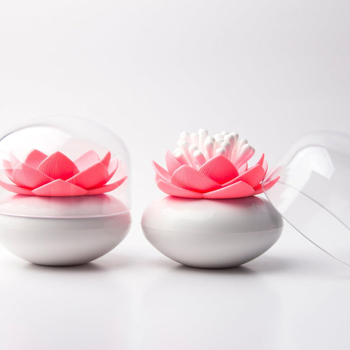 Qualy Behälter für Wattestäbchen, Kunststoff, Rosa QL10157W-P