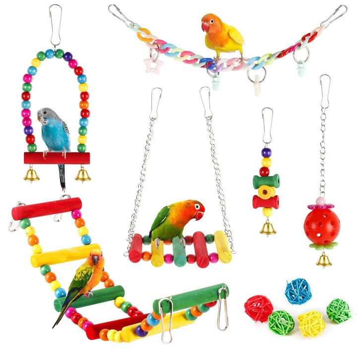 11 Stück Vogelspielzeug für Wellensittiche Papageienspielzeug Wellensittich Spielzeug Vogelspielzeug