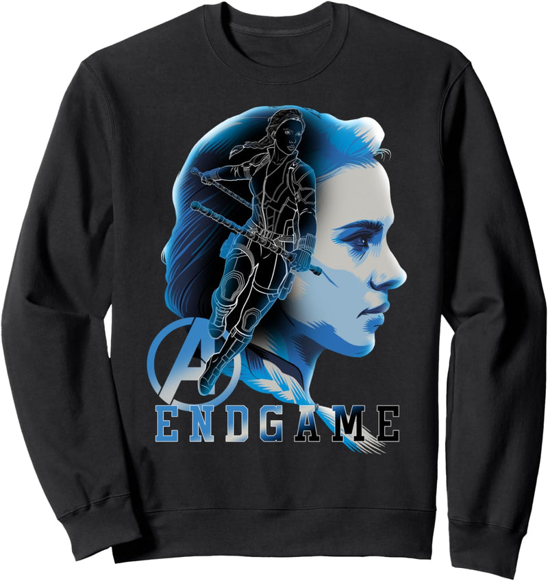 Avengers Endgame Black Widow Silhouette Poster Premium Tee Sweatshirt