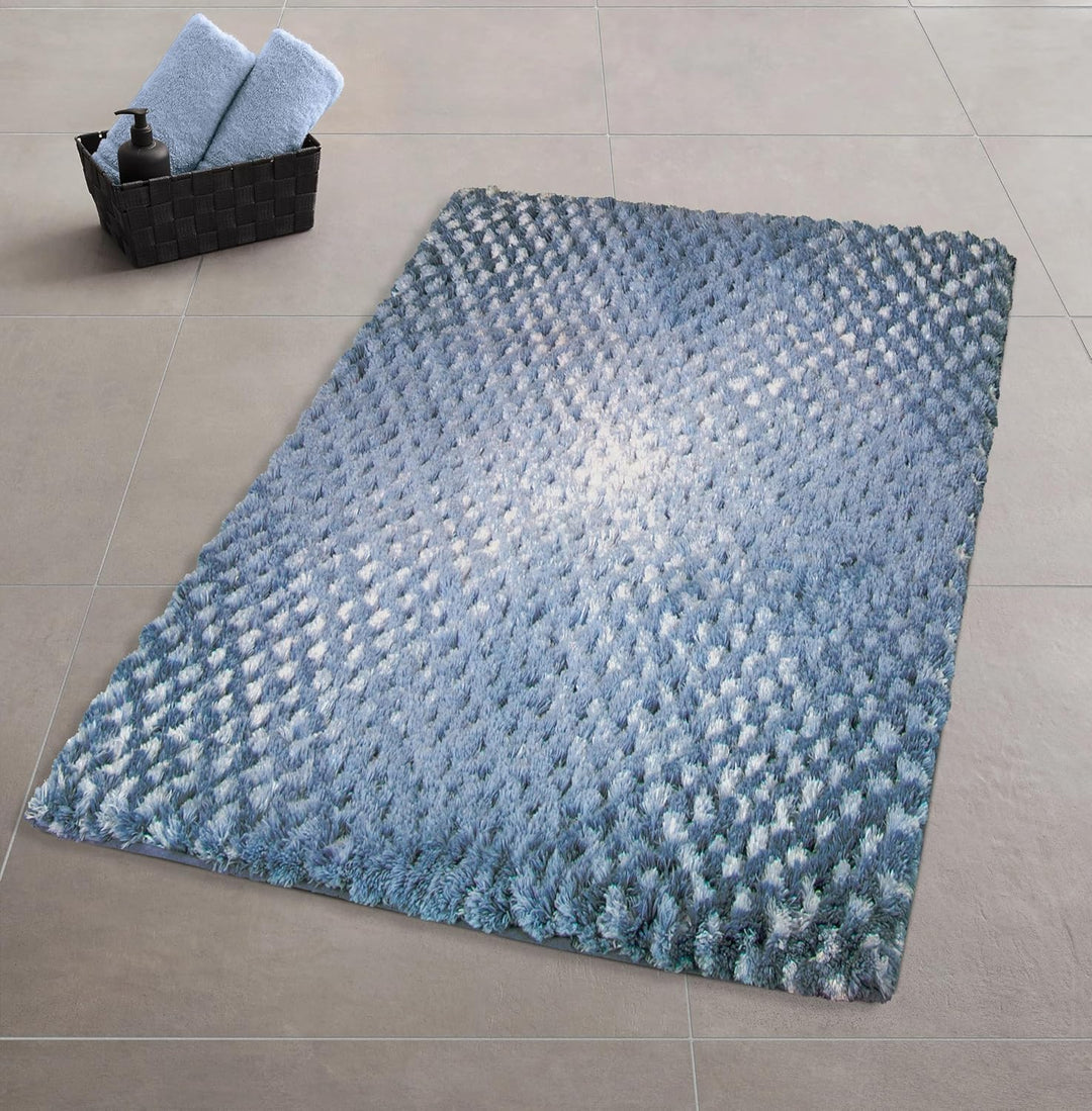 Kleine Wolke Badteppich Cory, Farbe: Navy, Material: 100% Polyester, Grösse: 60x 60 cm, 60x 60 cm
