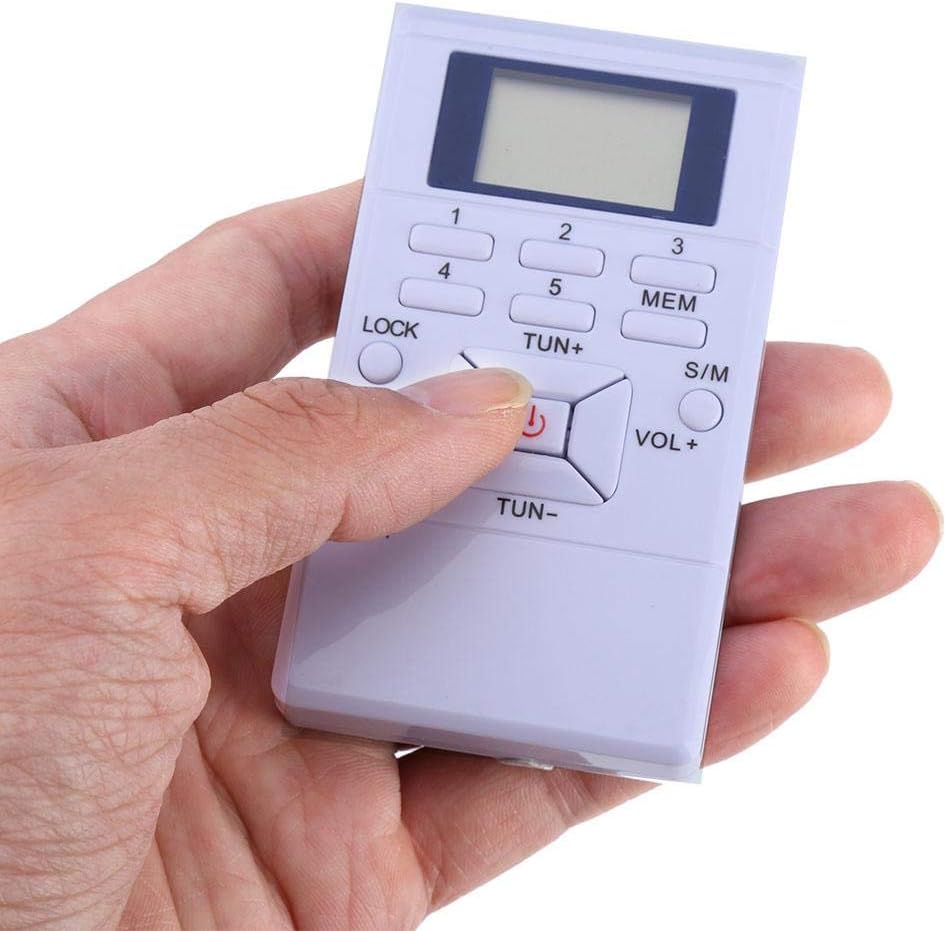 Mini Portable LCD FM Radio Digitalsignalverarbeitung Drahtloser Empfänger mit Kopfhörer für Ausser A