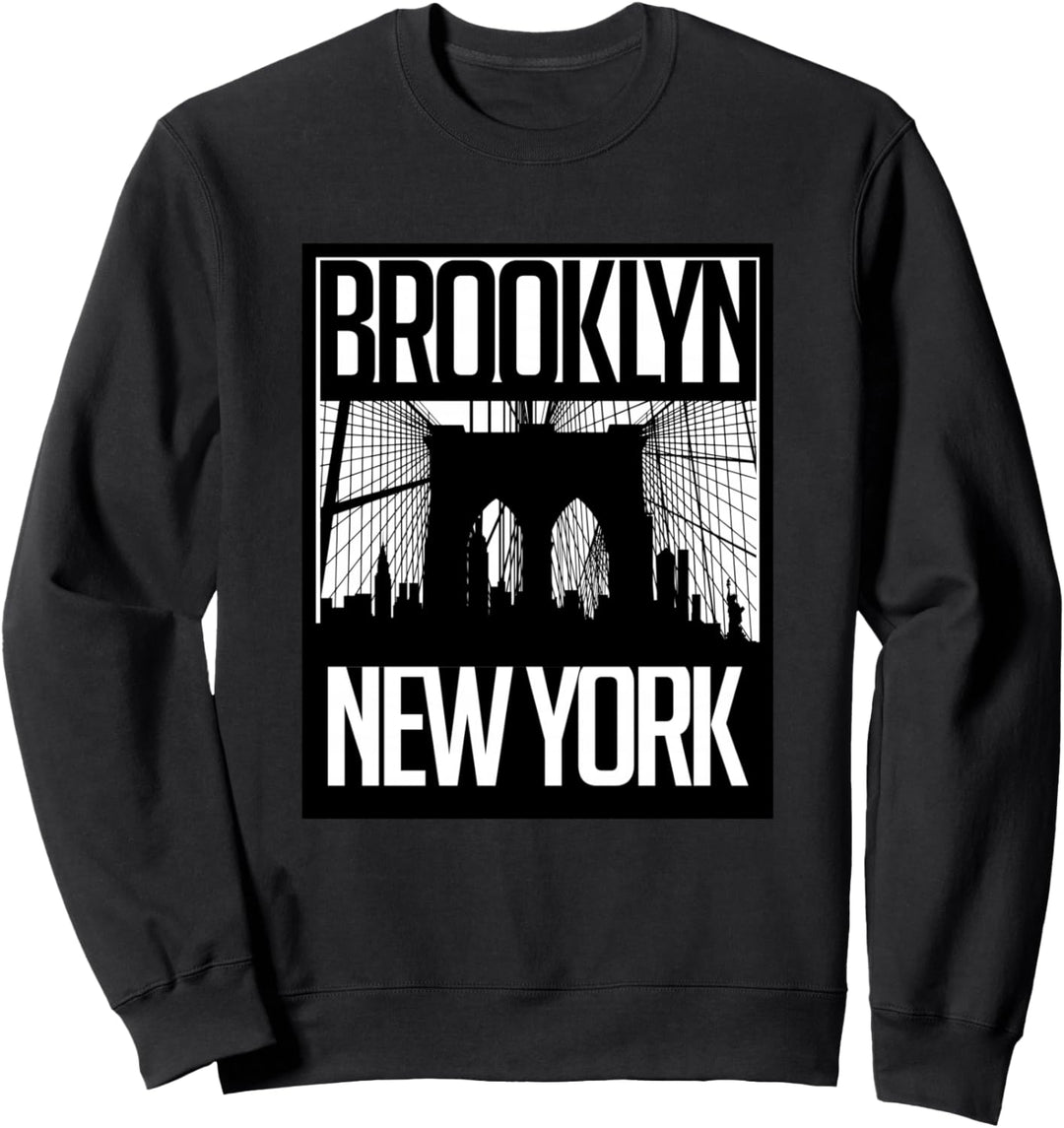 Brooklyn Bridge Shirt, Brooklyn New York City Graphic Design Sweatshirt