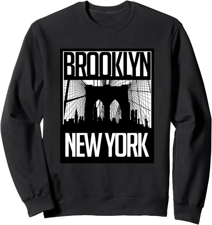 Brooklyn Bridge Shirt, Brooklyn New York City Graphic Design Sweatshirt