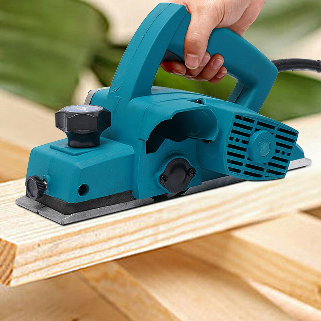 Tragbar Elektrohobel Elektrisch Handhobel Holzbearbeitung Hobel Hobelmaschine 800W 220V für Holzbear